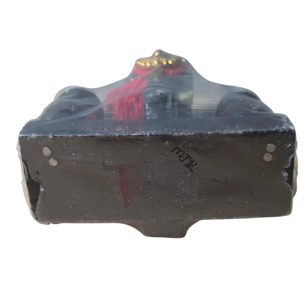 Handcrafted wooden elephant‎ head with nettipattam with pen holder Kerala 6